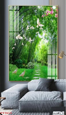 Tải file Tranh sơn thủy thác nước PT7615 (gốc) in trên mọi chất liệu