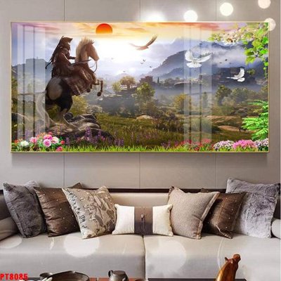 Download file gốc Tranh sơn thủy thác nước PT8085 (độ nét cao)