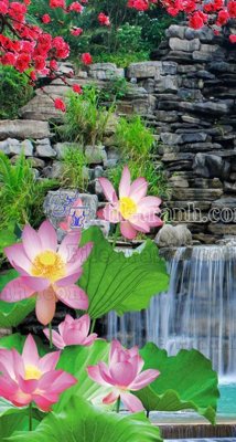 File in ấn File phong thủy đứng thác nước PTD2019 (bản gốc) cao cấp