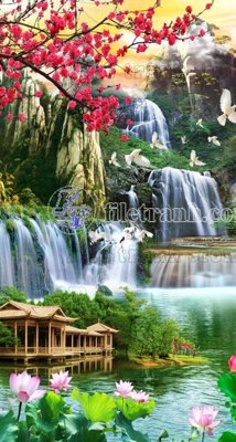 Tải file File phong thủy đứng thác nước PTD2024 (gốc) làm file thiết kế