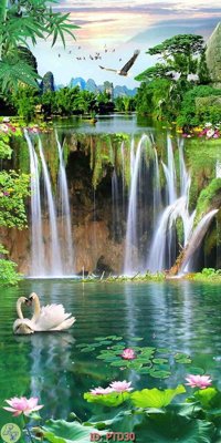 Tải file File phong thủy đứng thác nước PTD30 (gốc) chủ đề tâm linh