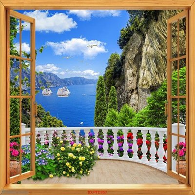 Tải về hình ảnh gốc File phong thủy đứng thác nước PTD367 sắc nét