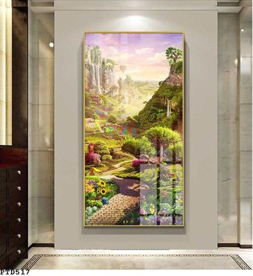 File in trần File phong thủy đứng thác nước PTD517 (bản gốc) 5D