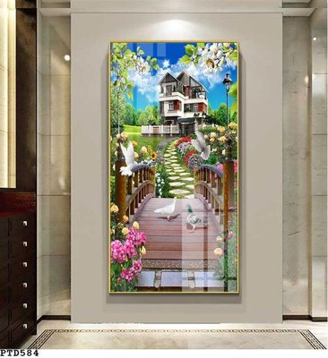 File in trần File phong thủy đứng thác nước PTD584 (file gốc) chủ đề vũ trụ