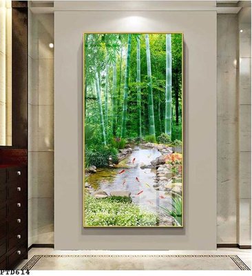 File gốc File phong thủy đứng thác nước PTD614 (PNG) trong suốt (transparent)