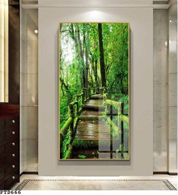 File ảnh File phong thủy đứng thác nước PTD666 (gốc) in backdrop sự kiện