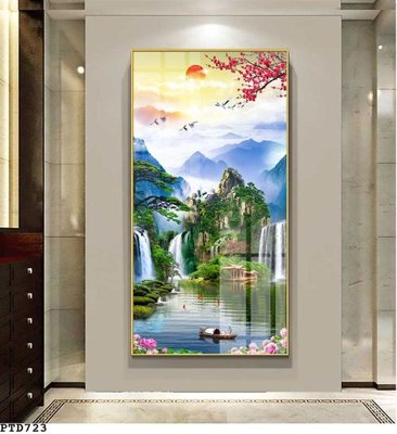 Mua file ảnh gốc File phong thủy đứng thác nước PTD723 (chất lượng cao)