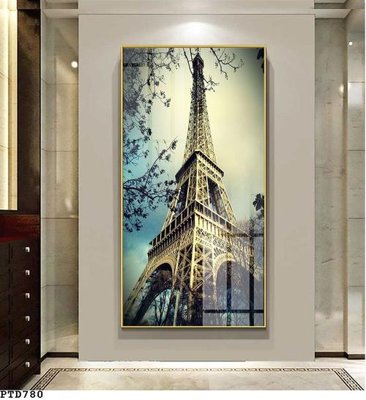 File gốc File phong thủy đứng thác nước PTD780 (cho in ấn) từ kho Filetranh