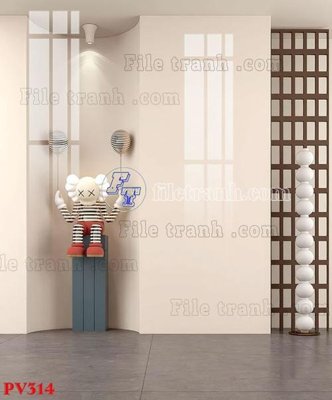 File in trần File gốc in phông live tream phòng phát sóng trực tiếp PV314 (bản gốc 3D) sống động