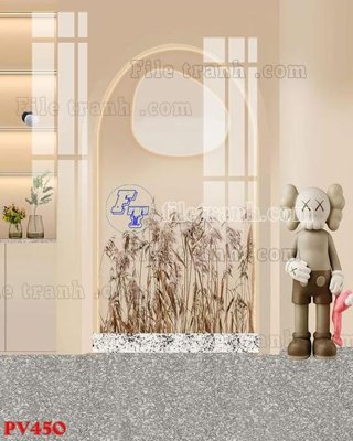 File tranh File gốc in phông live tream phòng phát sóng trực tiếp PV450 (gốc) in vải canvas