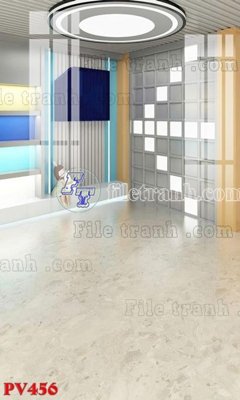 File tranh File gốc in phông live tream phòng phát sóng trực tiếp PV456 (ảnh gốc) in trần xuyên sáng