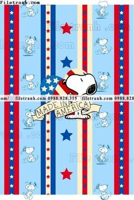 File in lụa Phim Hoat Hinh Anime Snoopy 606 (tân cổ điển) Phim Hoat Hinh Anime Snoopy 606