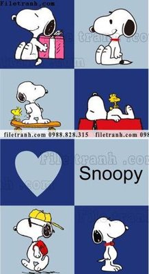 File gốc Phim Hoat Hinh Anime Snoopy 609 (chuẩn CMYK) cho nhà in