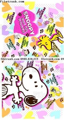 File ảnh Phim Hoat Hinh Anime Snoopy 610 (gốc) in PP, decal