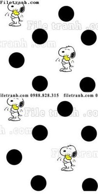 File tranh in mica Phim Hoat Hinh Anime Snoopy 621 (độ phân giải cao)