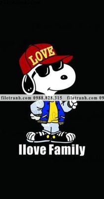 File tranh Phim Hoat Hinh Anime Snoopy 625 (bản gốc) in canvas