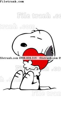 File tranh gốc in trần nhà Phim Hoat Hinh Anime Snoopy 628 3D