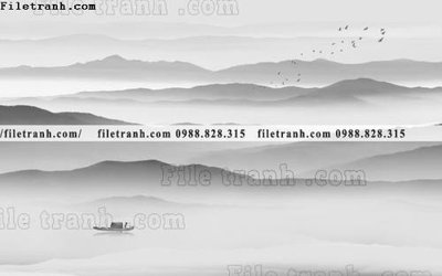 Tải file Phong canh thuy mac Trung Quoc 215 (PSD) cho in ấn quảng cáo