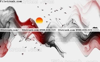 File gốc Phong canh thuy mac Trung Quoc 258 (in tráng gương) sang trọng