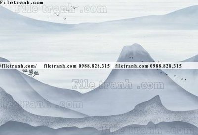 File tranh Phong canh thuy mac Trung Quoc 306 (gốc) chủ đề tĩnh vật