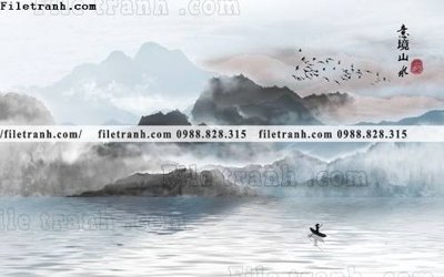 Tải file Phong canh thuy mac Trung Quoc 311 (gốc) làm tranh trang trí