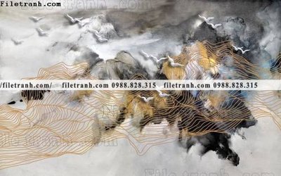 Download file gốc Phong canh thuy mac Trung Quoc 345 (in mica) 3D