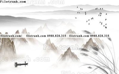 File in ấn Phong canh thuy mac Trung Quoc 351 (bản gốc) từ file gốc