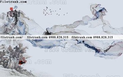 Download file Phong canh thuy mac Trung Quoc 385 (gốc) in mica đèn LED