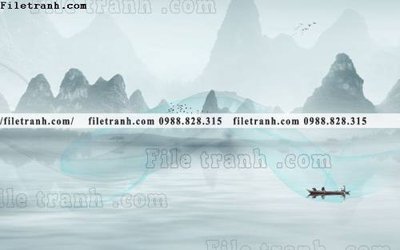 Tải file Phong canh thuy mac Trung Quoc 395 (gốc) làm tranh trang trí