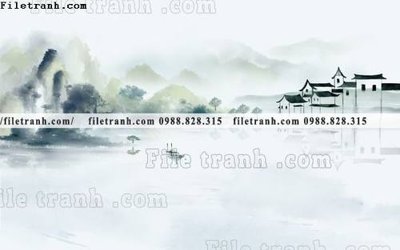 Tải file PSD Phong canh thuy mac Trung Quoc 413 (nguyên layer) để in
