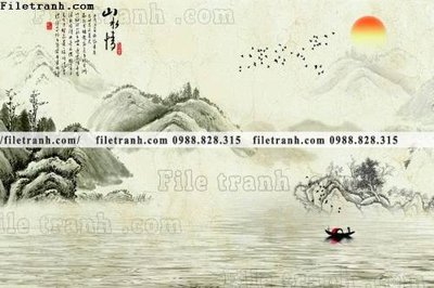 File ảnh Phong canh thuy mac Trung Quoc 436 (gốc) in poster