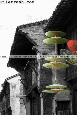 Hình ảnh file gốc in trần nhà Phong canh toa nha co Zhang Jiangnan 104