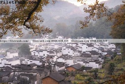 File tranh gốc Phong canh toa nha co Zhang Jiangnan 201 (bản quyền) file PSD