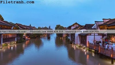 Tải file Phong canh toa nha co Zhang Jiangnan 247 (PSD) cho in tranh kính