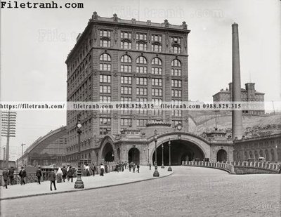 Ảnh gốc Pittsburgh_ 1902 (nét căng) in mica