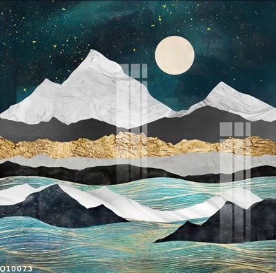 File in trần File gốc in tranh tổng hợp Q10073 (bản gốc) phong cảnh