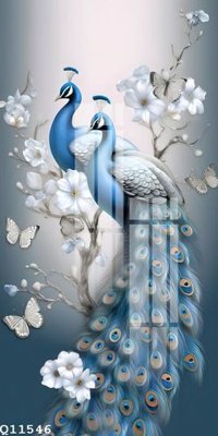 File gốc File gốc in tranh tổng hợp Q11546 (in lụa) hoa văn cổ điển