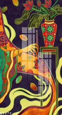 File in lụa File gốc in tranh tổng hợp Q1272 (chất lượng cao) File gốc in tranh tổng hợp Q1272