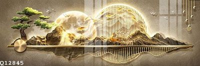 File tranh File gốc in tranh tổng hợp Q12845 (bản gốc) treo phòng ăn