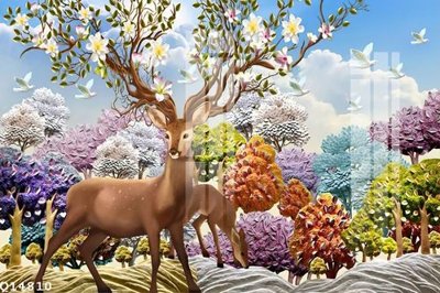 Download file gốc File gốc in tranh tổng hợp Q14810 (in lụa) tranh 3D