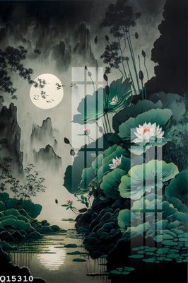 File in trần File gốc in tranh tổng hợp Q15310 (file gốc) phong thủy