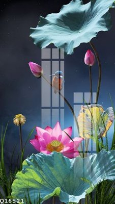 Tải file File gốc in tranh tổng hợp Q16521 (PSD) cho in tranh 3D