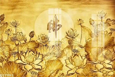 File gốc File gốc in tranh tổng hợp Q17001 (in lụa) họa tiết 3D