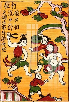 File gốc File gốc in tranh tổng hợp Q17065 (in lụa) chi tiết cao