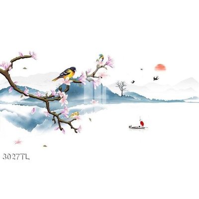 File tranh gốc in trần nhà File gốc in tranh tổng hợp Q17642 3D