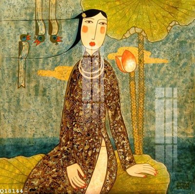 File tranh in trần 3D File gốc in tranh tổng hợp Q18144 (ảnh gốc)