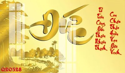 File gốc File gốc in tranh tổng hợp Q20328 (in lụa) tranh mã đáo