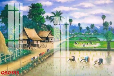 File gốc File gốc in tranh tổng hợp Q20555 (in tráng gương) hiện đại