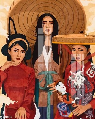 File tranh gốc File gốc in tranh tổng hợp Q2083 (sắc nét từng chi tiết)