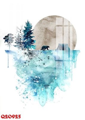 Ảnh gốc File gốc in tranh tổng hợp Q20925 (độ nét cao) in tráng gương